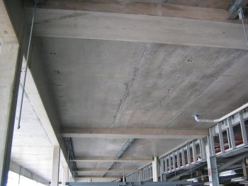 Underside of slab